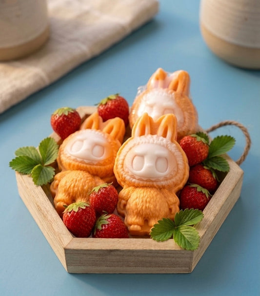 Sweet Labubu Strawberry Goat Milk Soap